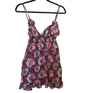 Style 101 strappy blouse L/XL black/pink/white elastic at top adjustable straps